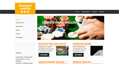 Desktop Screenshot of kaartspelranking.nl