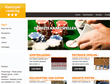 Tablet Screenshot of kaartspelranking.nl